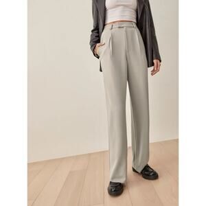 Reformation Jordana High Rise Pleated Baggy Trouser Pant Women's Size 12